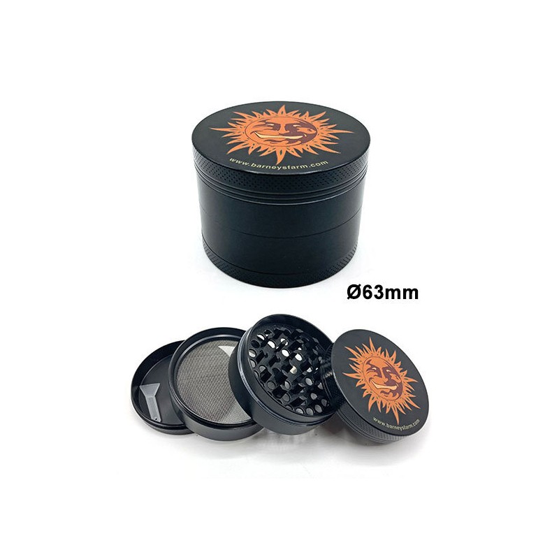 Mlinček Barneys Farm kovinski - BLACK 63mm