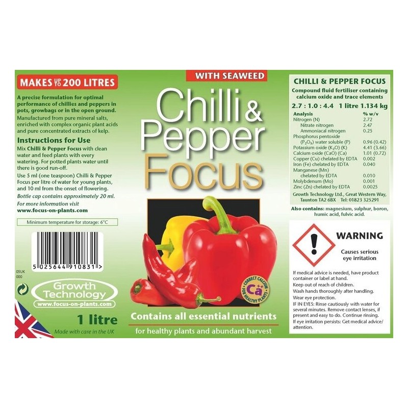 Growth Technology Chilli & Pepper Focus 1L